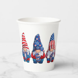 4e juli Gnomen Papieren Bekers
