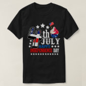 4e juli Happy Independence Day T-shirt (Design voorkant)