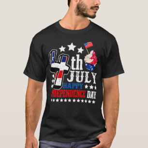 4e juli Happy Independence Day T-shirt