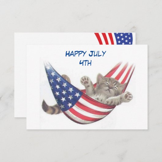 4e juli kaart (Voorkant / Achterkant)