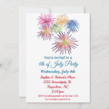 4e juli Kleurrijk Vuurwerk