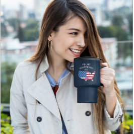 4e JULI - Onafhankelijkheidsdag ontwerp Reisbeker