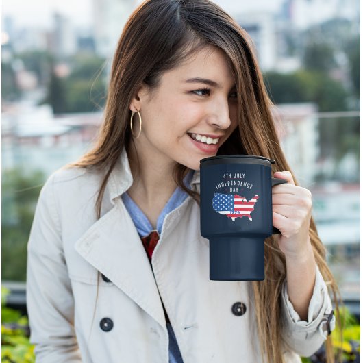 4e JULI - Onafhankelijkheidsdag ontwerp Reisbeker