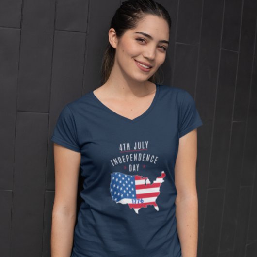 4e JULI - Onafhankelijkheidsdag ontwerp T-shirt