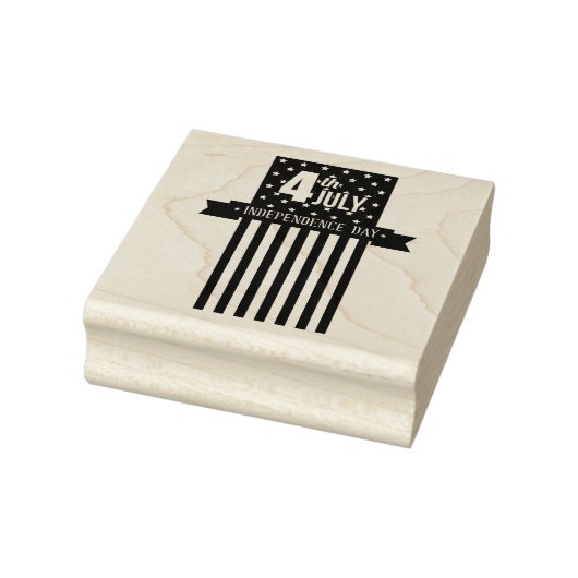 4e juli Onafhankelijkheidsdag Rubber Stamp Rubberstempel (Stempel)