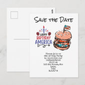 4e juli Opslaan van de dag van de Onafhankelijkhei Briefkaart (Voorkant / Achterkant)