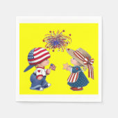 4e juli Papier Napkins Servet (Voorkant)