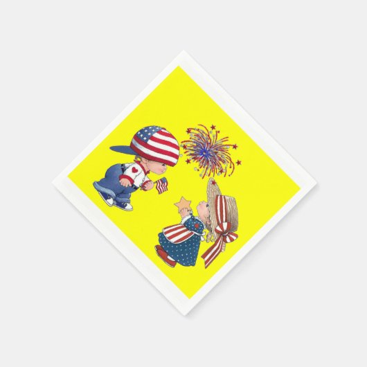 4e juli Papier Napkins Servet (Hoek)