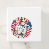 4e juli Partij Bedankjes Labels (In situ)