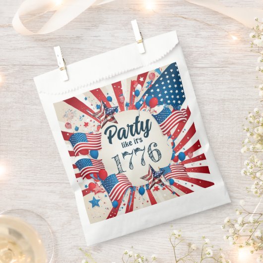 4e juli Partij Bedankzakje (Geknipt)