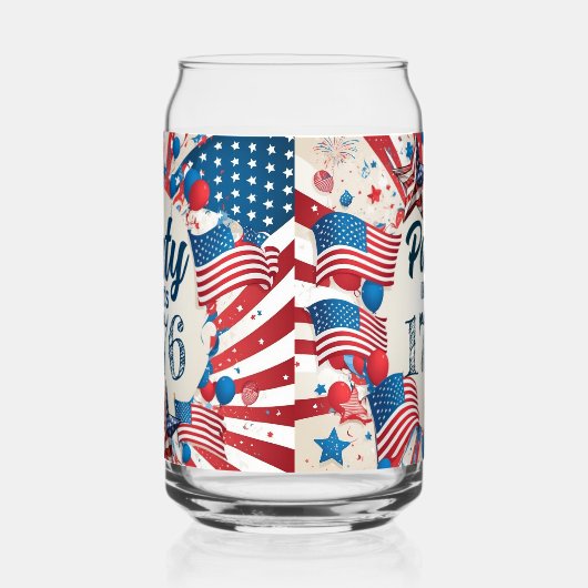 4e juli Partij Blikvorm Glas (Links)