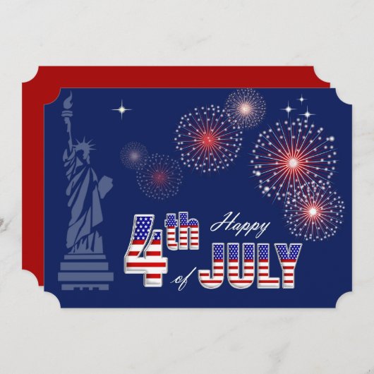 4e juli Partij | Feitelijk ontwerp Kaart (Voorkant / Achterkant)