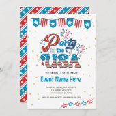 4e juli Partij in de Verenigde Staten American Vib Kaart (Voorkant / Achterkant)