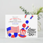 4e juli Partij Kaart (Staand voorkant)