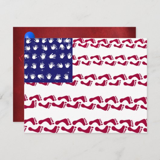 4e juli Partij Kaart (Voorkant / Achterkant)