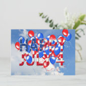 4e juli Partij Kaart (Staand voorkant)