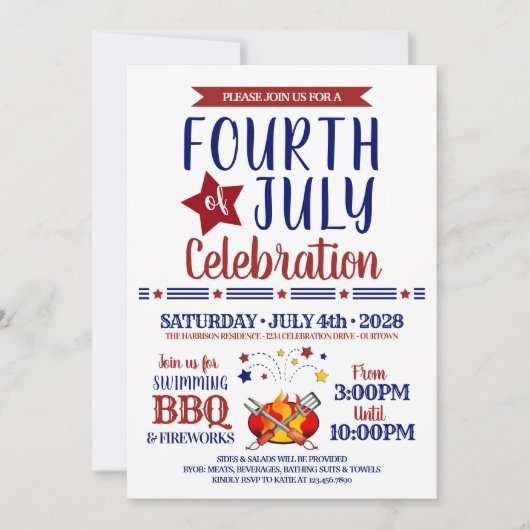 4e juli Partij Kaart (Voorkant)