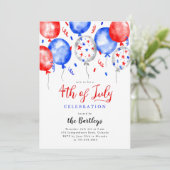 4e juli Partij Kaart (Staand voorkant)