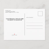 4e juli Partij Patriottische Amerikaanse vlag Uitnodiging Briefkaart (Achterkant)