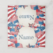 4e juli Partij Plaatskaartje (Buitenkant ongevouwen)