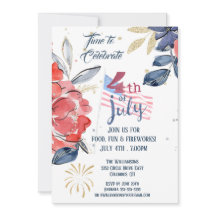 4e juli Partij Rode Witte Blauwe Vlag