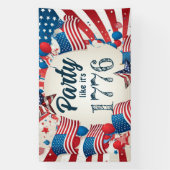 4e juli Partij Spandoek (Verticaal)