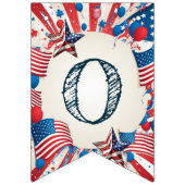 4e juli Partij Vlaggetjes (Tweede vlag)