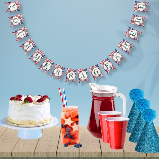 4e juli Partij Vlaggetjes