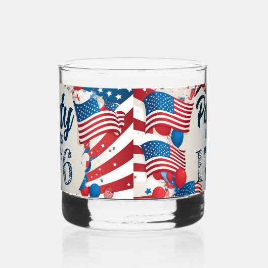 4e juli Partij Whisky Glas (Links)