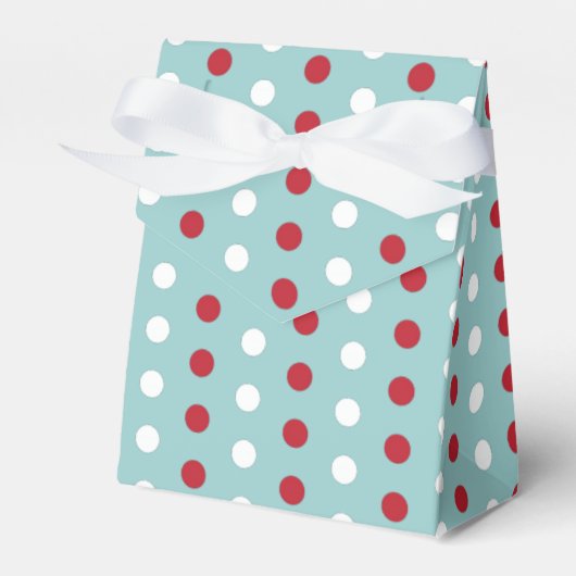 4e juli Polka Dot Pattern Favor Box Bedankdoosjes (Voorkant Zijde)