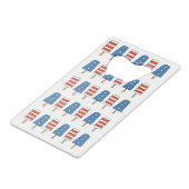 4e juli Popsicles 4e juli Onafhankelijkheidsdag Creditkaart Flessenopener (Voorkant Gekanteld)