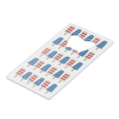 4e juli Popsicles 4e juli Onafhankelijkheidsdag Creditkaart Flessenopener (Achterkant Gekanteld)