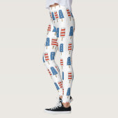 4e juli Popsicles 4e juli Onafhankelijkheidsdag Leggings (Links)
