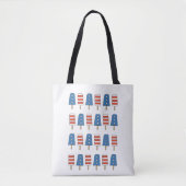 4e juli Popsicles 4e juli Onafhankelijkheidsdag Tote Bag (Voorkant)
