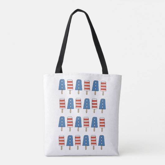 4e juli Popsicles 4e juli Onafhankelijkheidsdag Tote Bag (Achterkant)