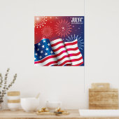 4e juli Poster Onafhankelijkheidsdag (Keuken)
