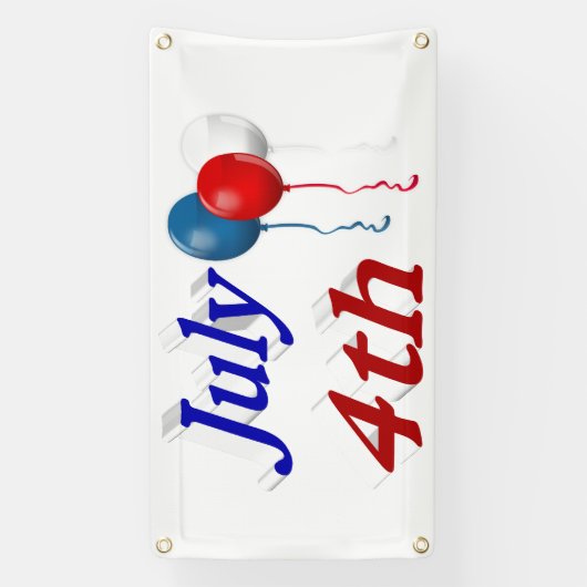 4e juli spandoek (Verticaal)