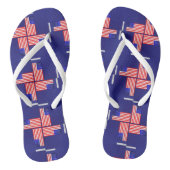 4e juli Teenslippers VLAG-patroon (Voetbed)