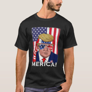 4e juli Trump Merica USA T-shirt