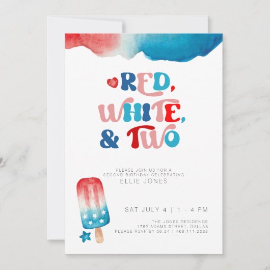 4e juli Tweede uitnodiging (Voorkant)