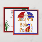 4e juli Uitnodiging (Voorkant / Achterkant)