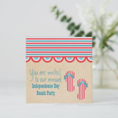 4e juli Uitnodiging (Staand voorkant)