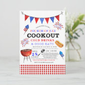 4e juli Uitnodiging BBQ (Staand voorkant)