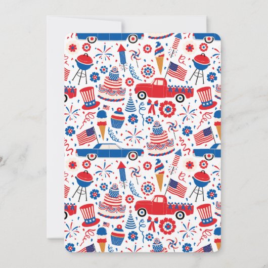 4e juli Uitnodiging BBQ (Achterkant)