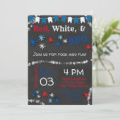 4e juli Uitnodiging BBQ (Staand voorkant)