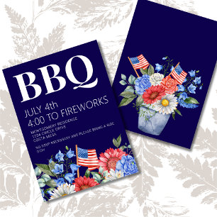 4e juli Uitnodiging BBQ Party