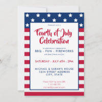 4e juli Uitnodiging BBQ Party