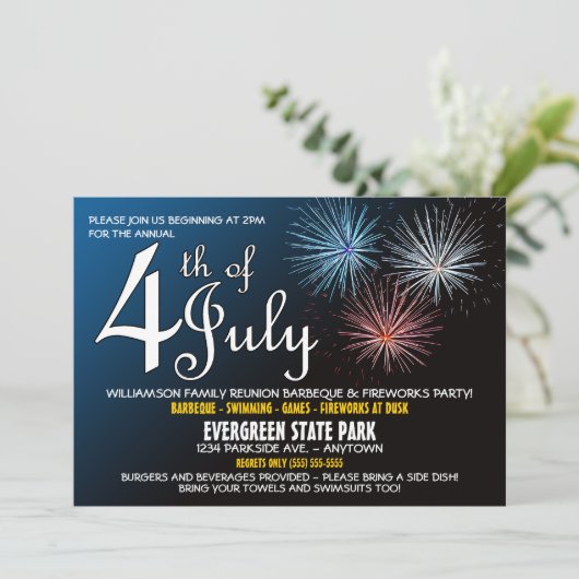 4e juli Uitnodiging tot gezinshereniging (Staand voorkant)