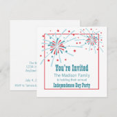 4e juli Uitnodiging vuurwerkpartij (Voorkant / Achterkant)