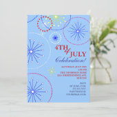 4e juli Uitnodiging vuurwerkpartij (Staand voorkant)